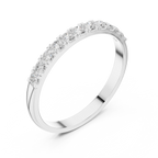 0.28 CT Diamond Half Eternity Wedding Band Ring