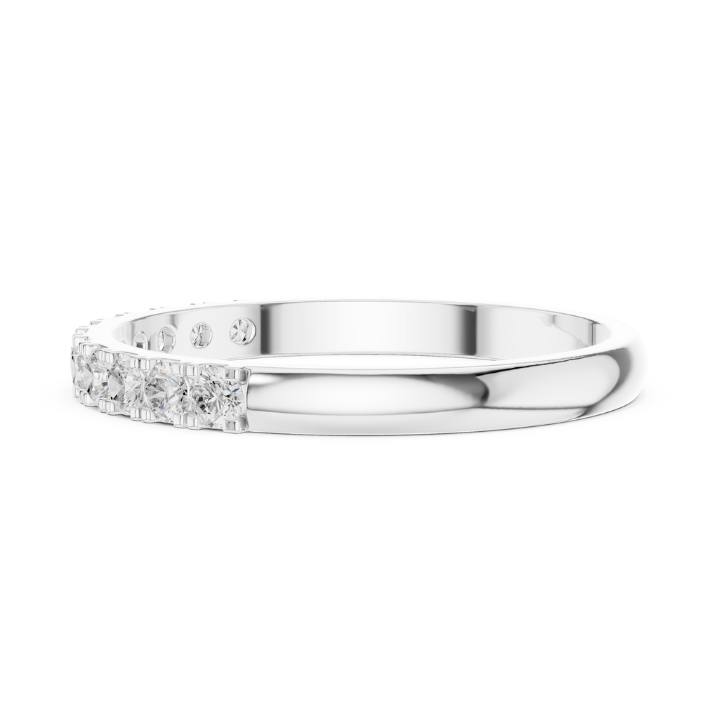 0.28 CT Diamond Half Eternity Wedding Band Ring