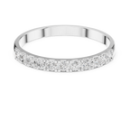 0.28 CT Diamond Half Eternity Wedding Band Ring
