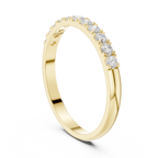 0.28 CT Diamond Half Eternity Wedding Band Ring