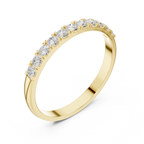 0.28 CT Diamond Half Eternity Wedding Band Ring