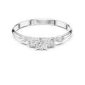 0.30 CT Round Diamond Five Stone Ring with Marquise Accents