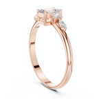 0.46 CT Emerald Cut Diamond Five Stone Ring