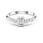 0.46 CT Emerald Cut Diamond Five Stone Ring