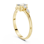 0.46 CT Emerald Cut Diamond Five Stone Ring