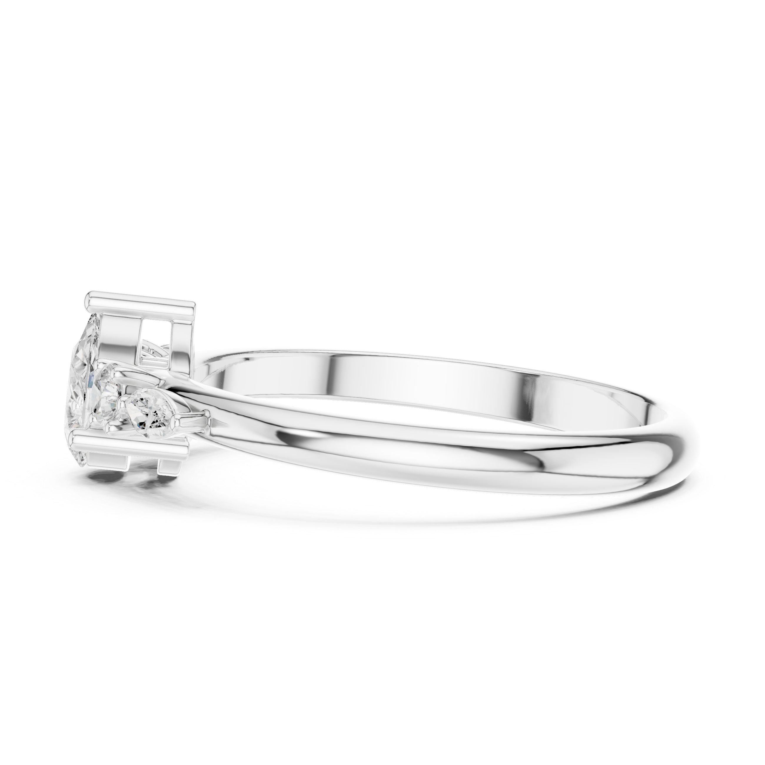 0.38 CT Pear & Marquise Diamond Five Stone Ring