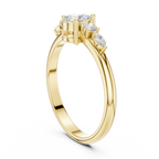 0.38 CT Pear & Marquise Diamond Five Stone Ring