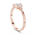 0.31 CT Marquise Cut Diamond Five Stone Ring