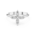 0.41 CT Marquise Cut Diamond Floral Cluster Ring