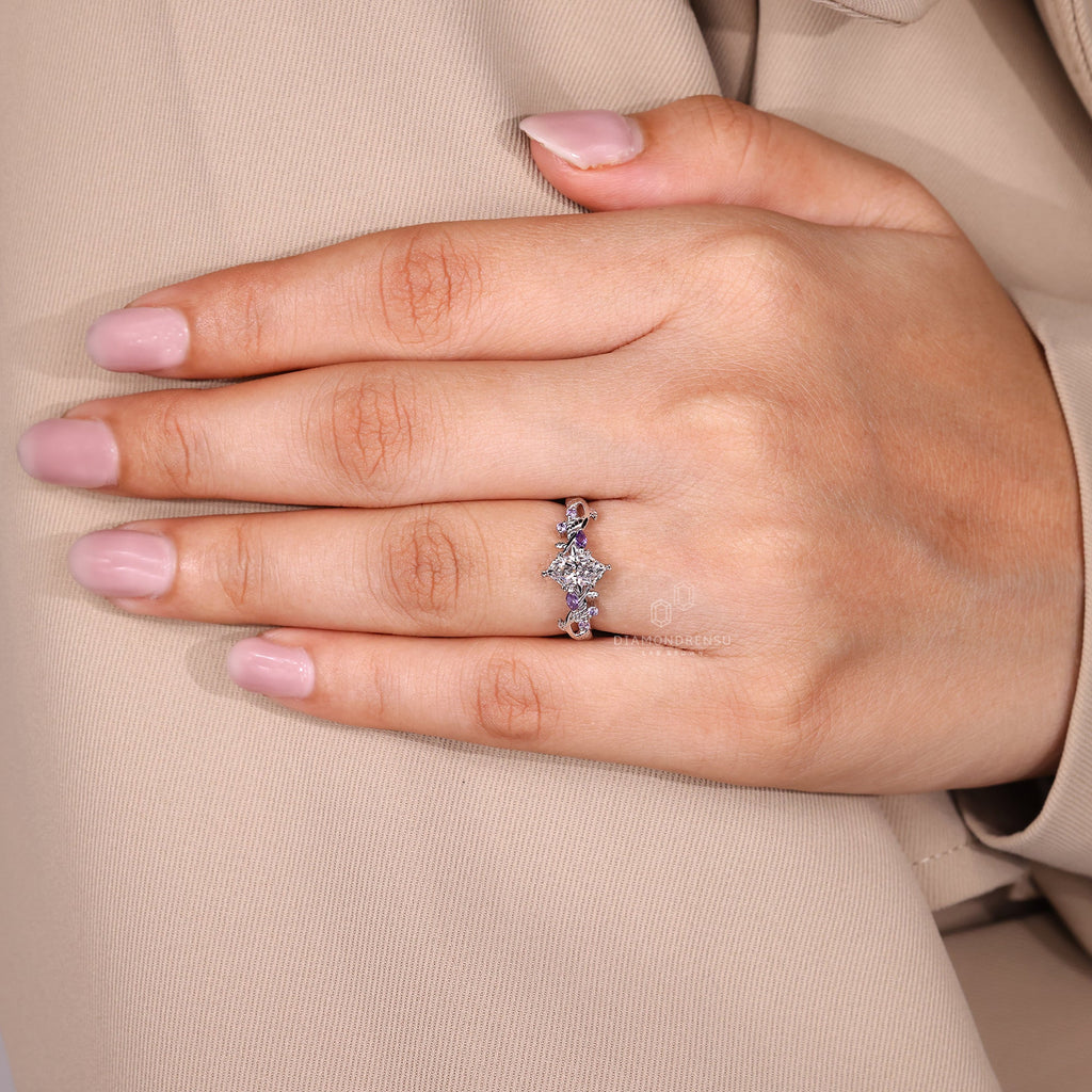 0.50 - 2 CT Dutch Marquise Diamond Nature Inspired Ring