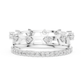 Vintage Milgrain Diamond Eternity Ring in Rose Gold