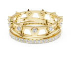 Vintage Milgrain Diamond Eternity Ring in Rose Gold