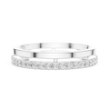 Minimalist Pavé Diamond Eternity Band in Rose Gold