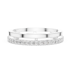 Minimalist Pavé Diamond Eternity Band in Rose Gold