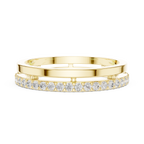 Minimalist Pavé Diamond Eternity Band in Rose Gold