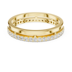 Minimalist Pavé Diamond Eternity Band in Rose Gold