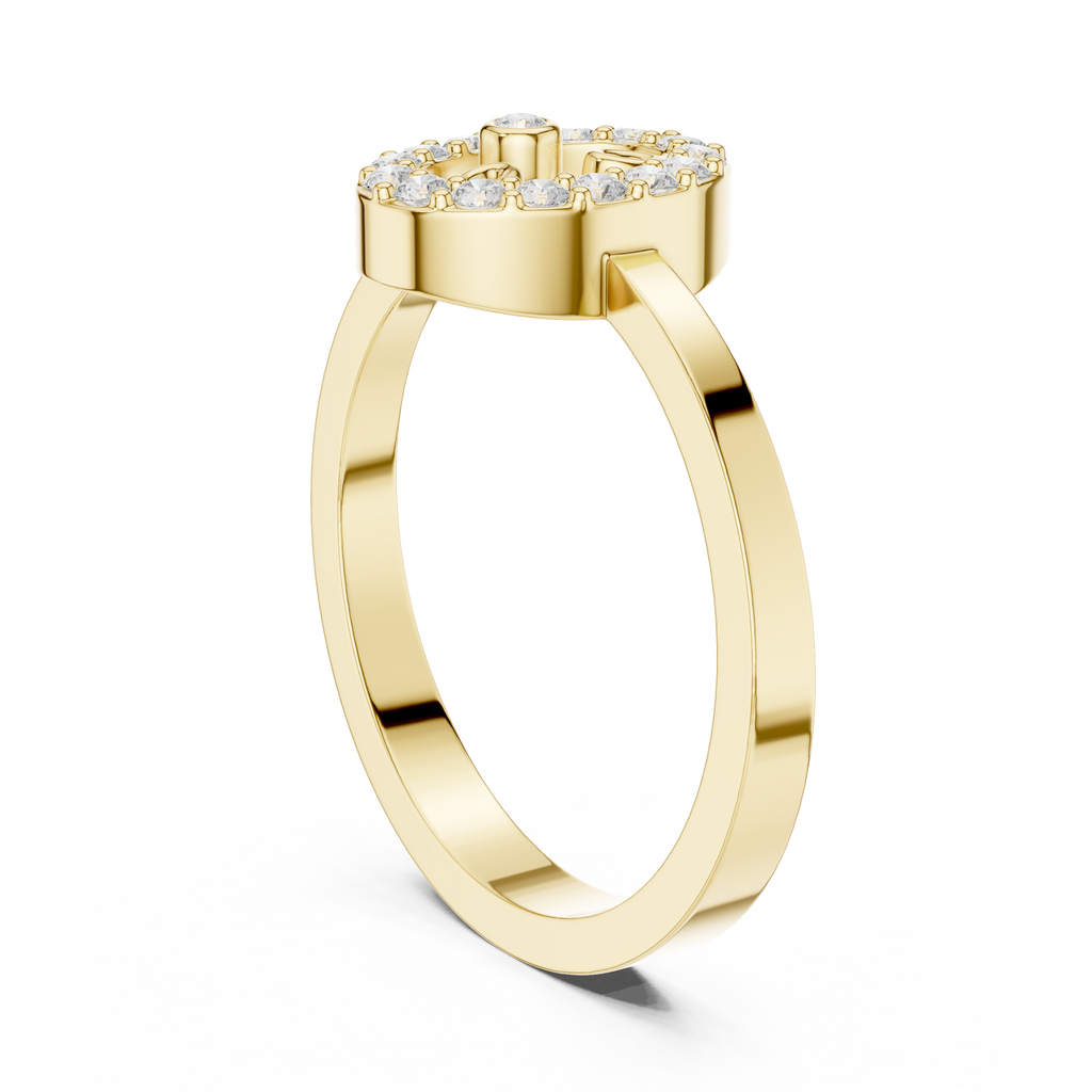 Vintage Halo Diamond Cluster Ring in Rose Gold