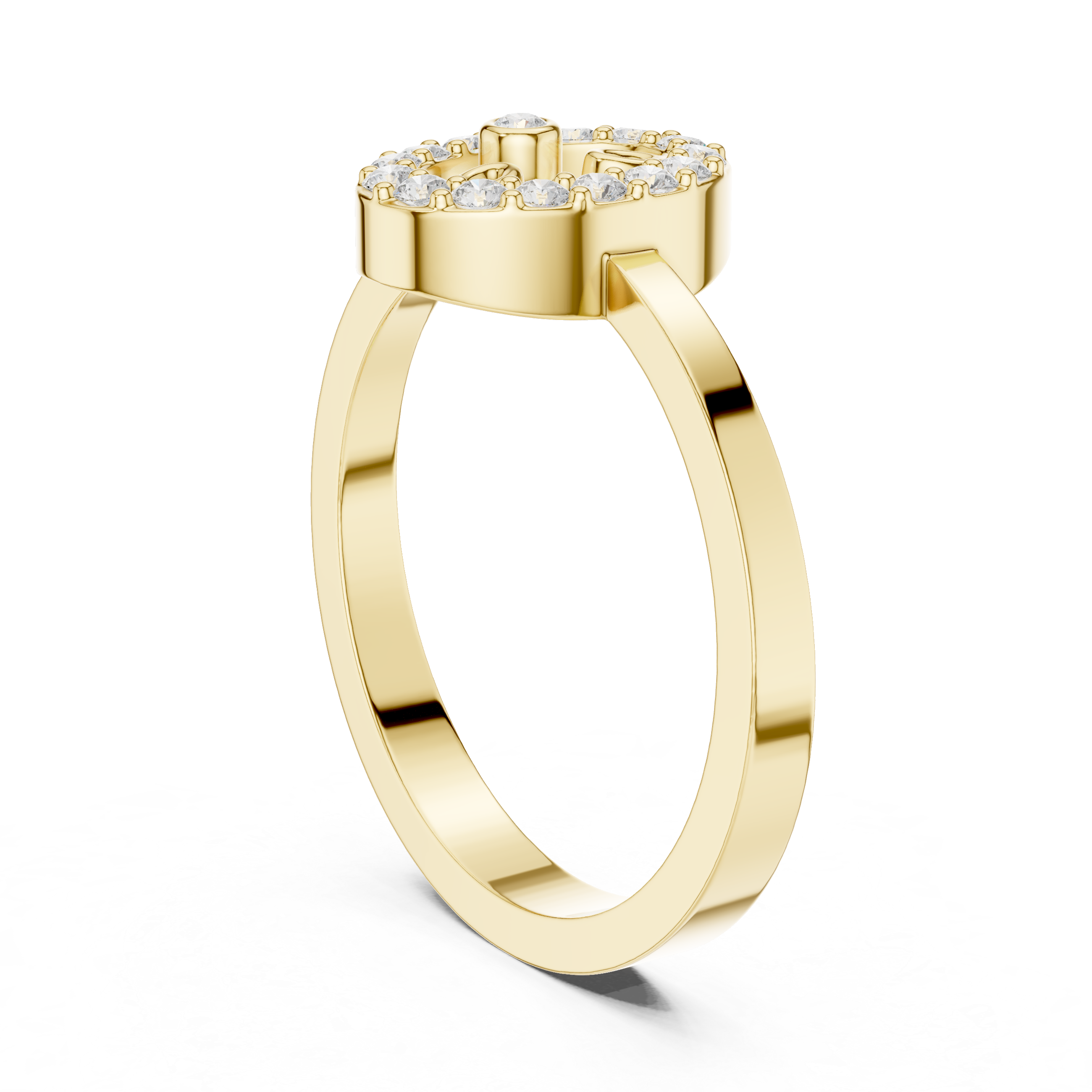 Vintage Halo Diamond Cluster Ring in Rose Gold