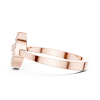 Vintage Halo Diamond Cluster Ring in Rose Gold