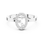 Vintage Halo Diamond Cluster Ring in Rose Gold