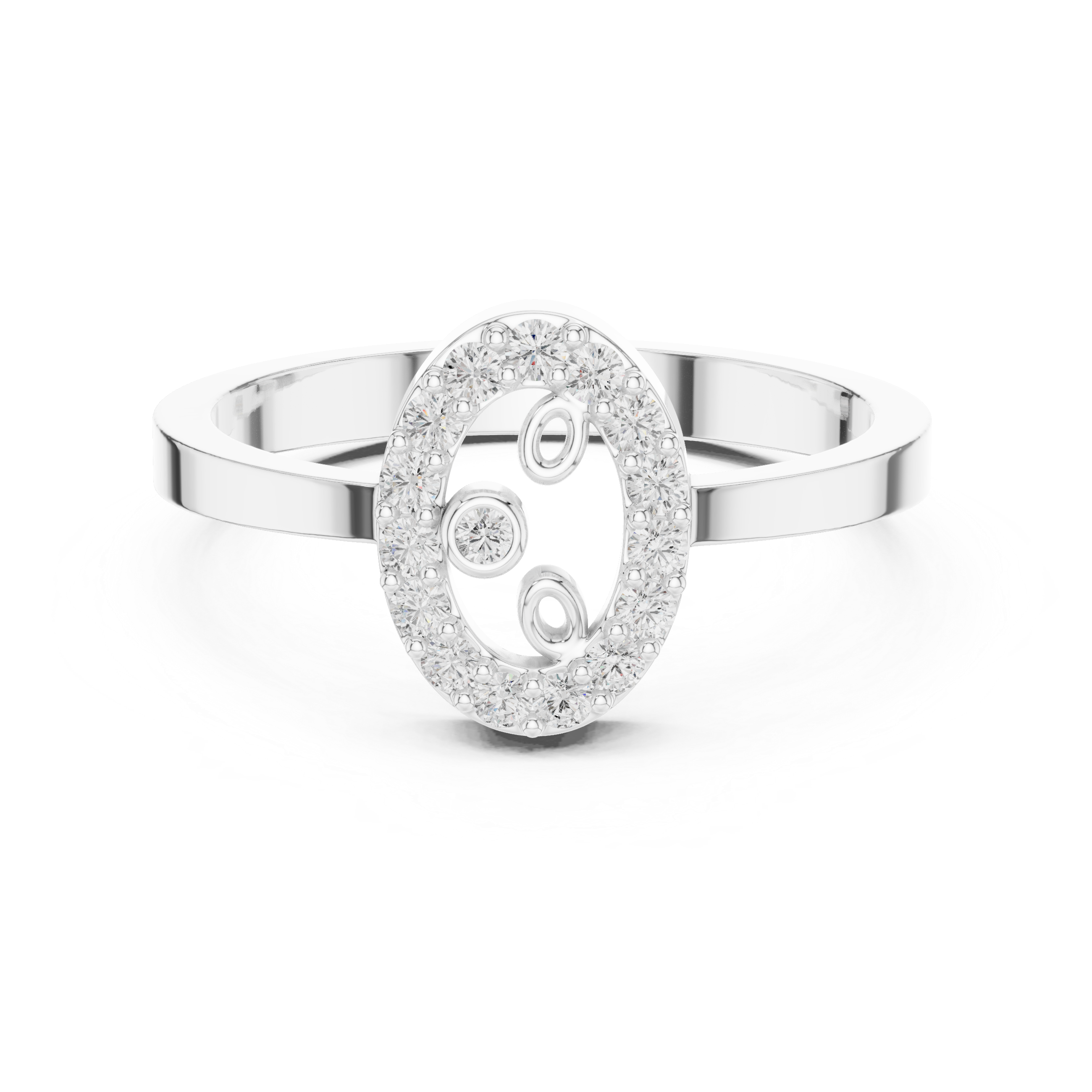 Vintage Halo Diamond Cluster Ring in Rose Gold