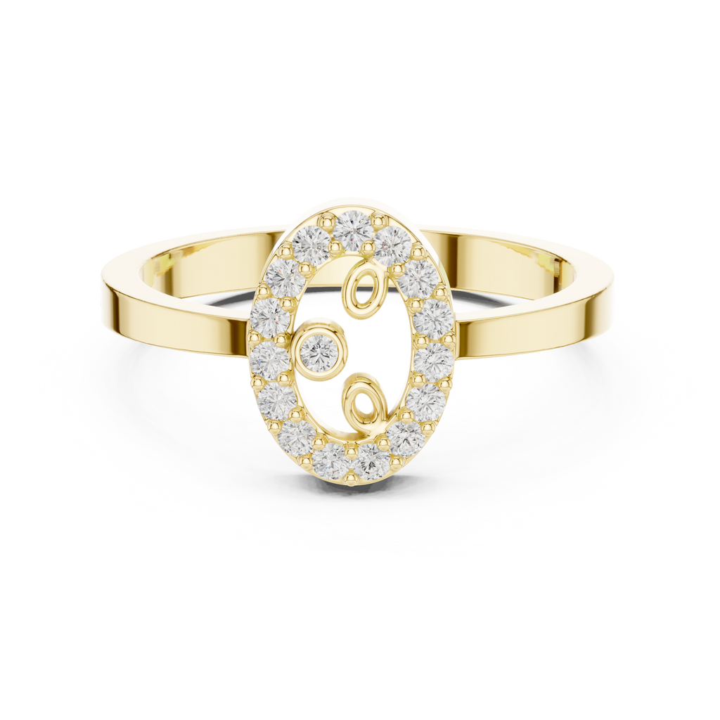 Vintage Halo Diamond Cluster Ring in Rose Gold