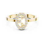 Vintage Halo Diamond Cluster Ring in Rose Gold
