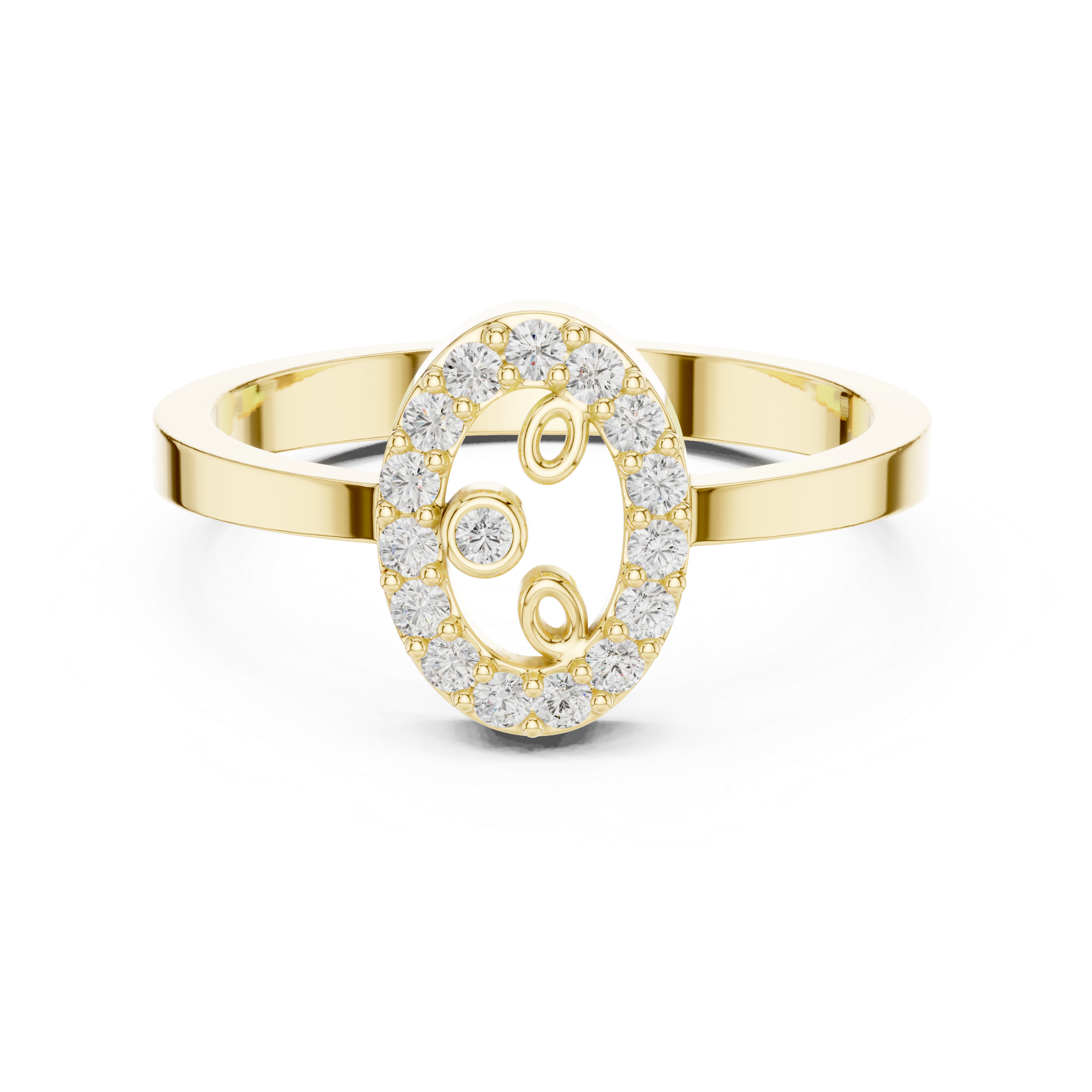 Vintage Halo Diamond Cluster Ring in Rose Gold