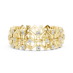 Vintage Milgrain Diamond Eternity Band in Rose Gold