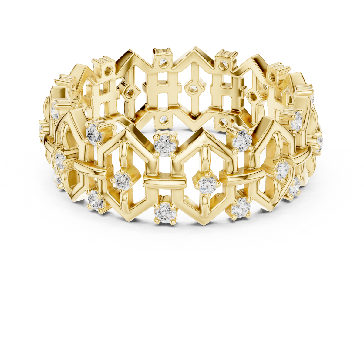 Vintage Milgrain Diamond Eternity Band – view 12 of 12, lab grown diamond band | Jewelix Atelier