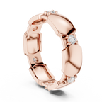 Minimal Bezel Diamond Band Ring