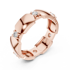 Minimal Bezel Diamond Band Ring
