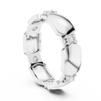 Minimal Bezel Diamond Band Ring