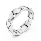Minimal Bezel Diamond Band Ring