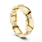 Minimal Bezel Diamond Band Ring