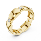 Minimal Bezel Diamond Band Ring
