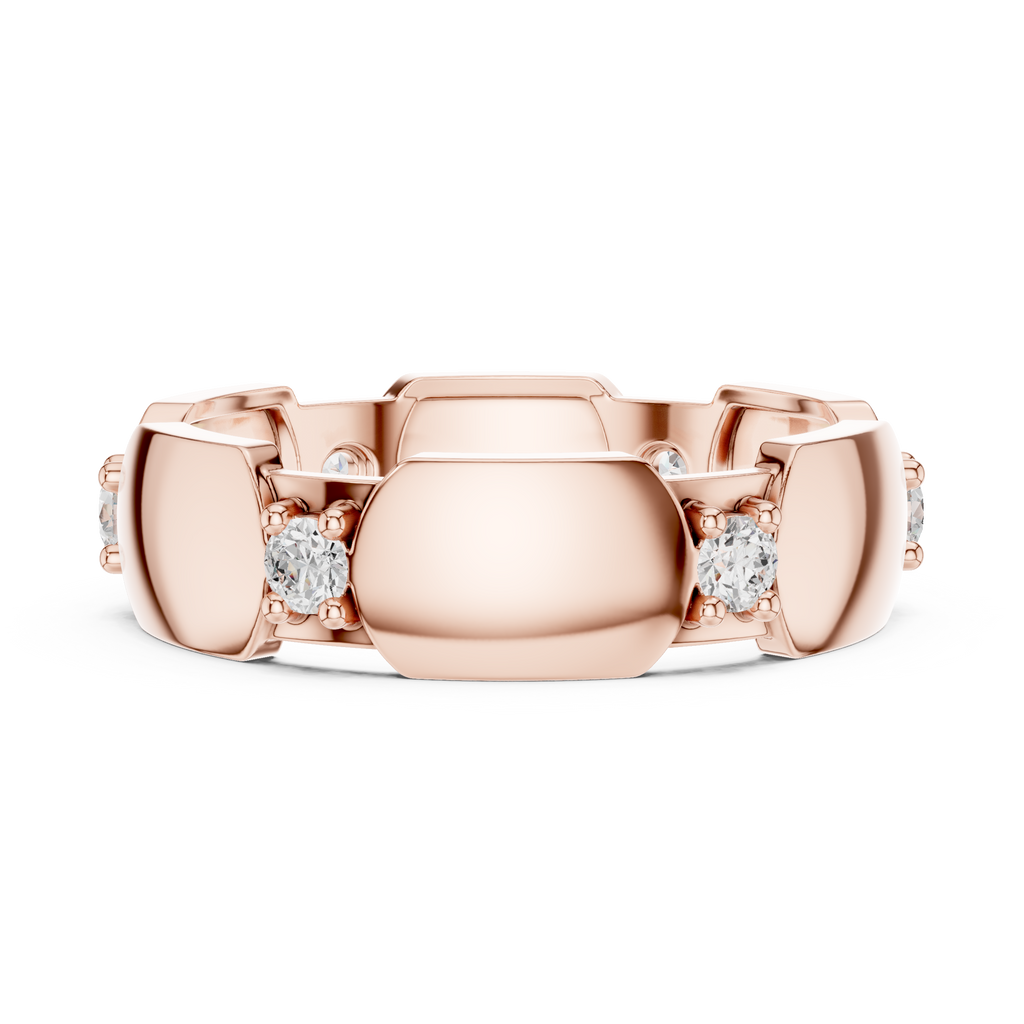 Minimal Bezel Diamond Band Ring