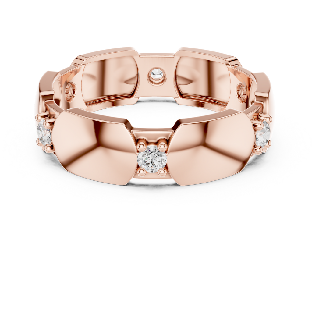 Minimal Bezel Diamond Band Ring