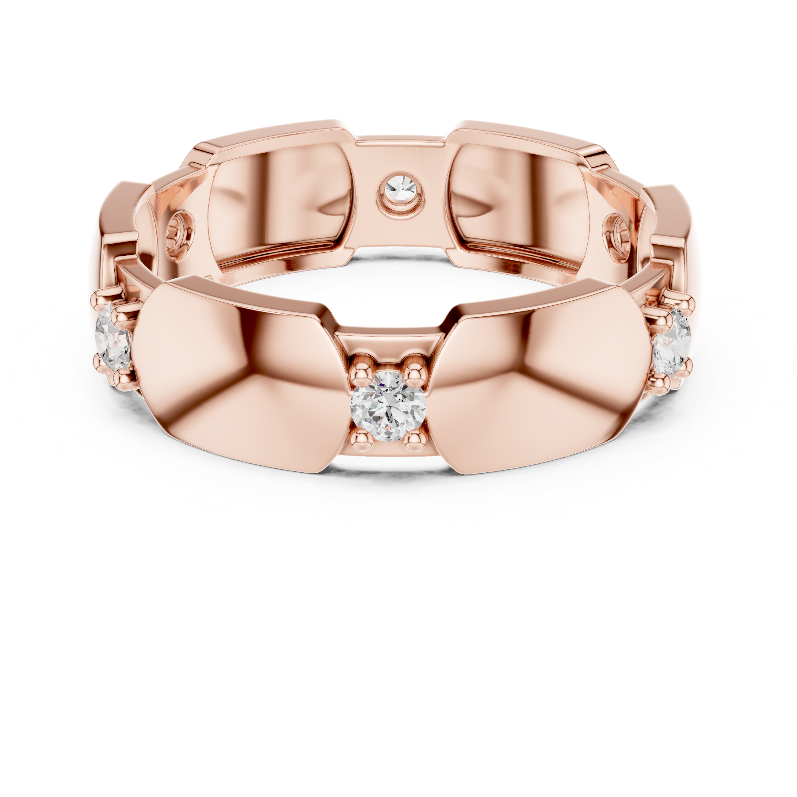 Minimal Bezel Diamond Band Ring