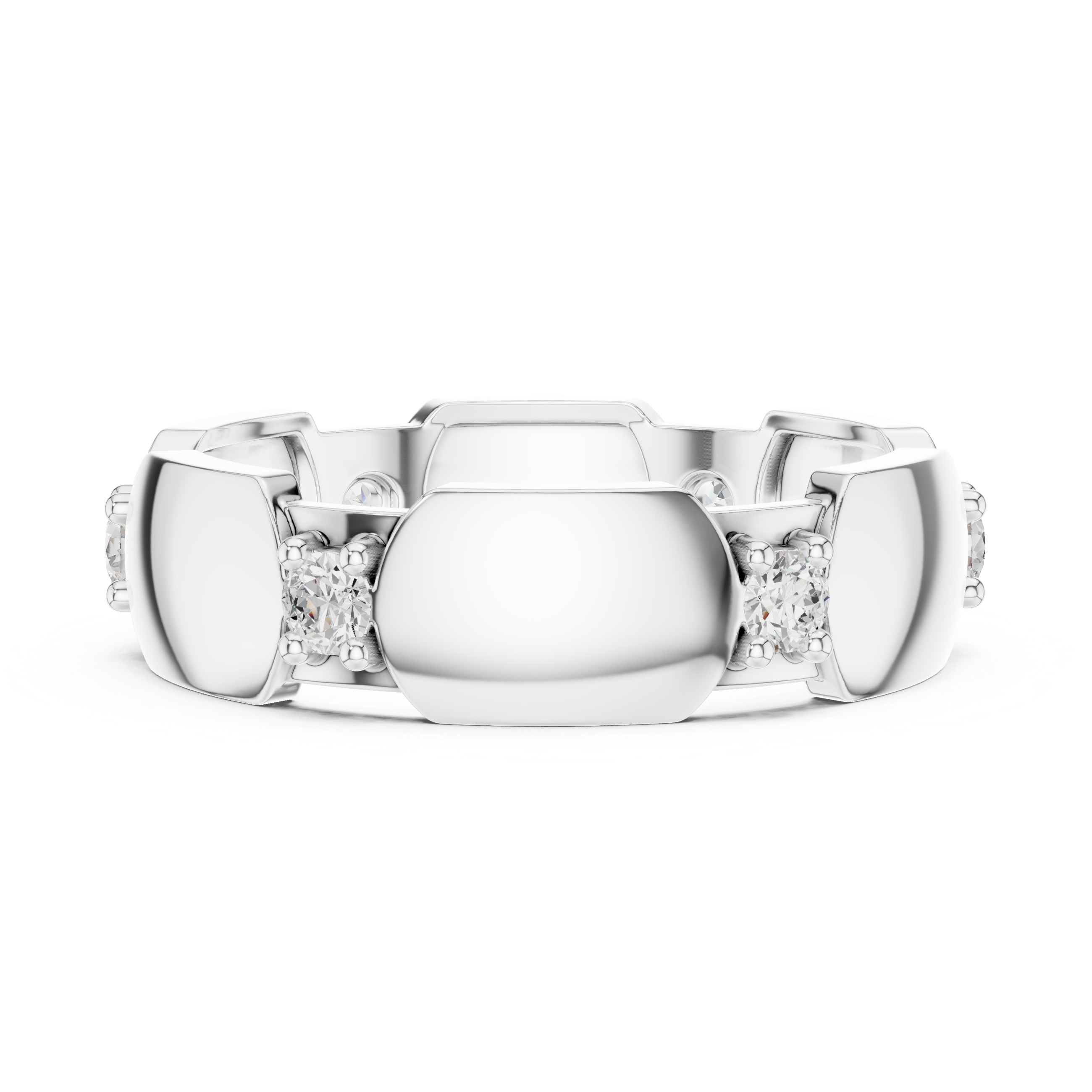 Minimal Bezel Diamond Band Ring
