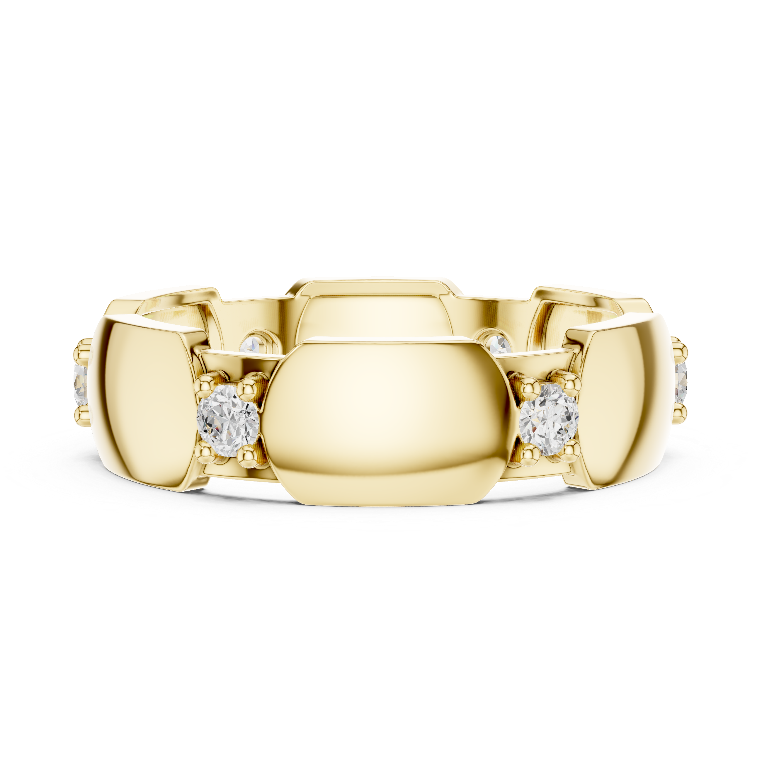 Minimal Bezel Diamond Band Ring