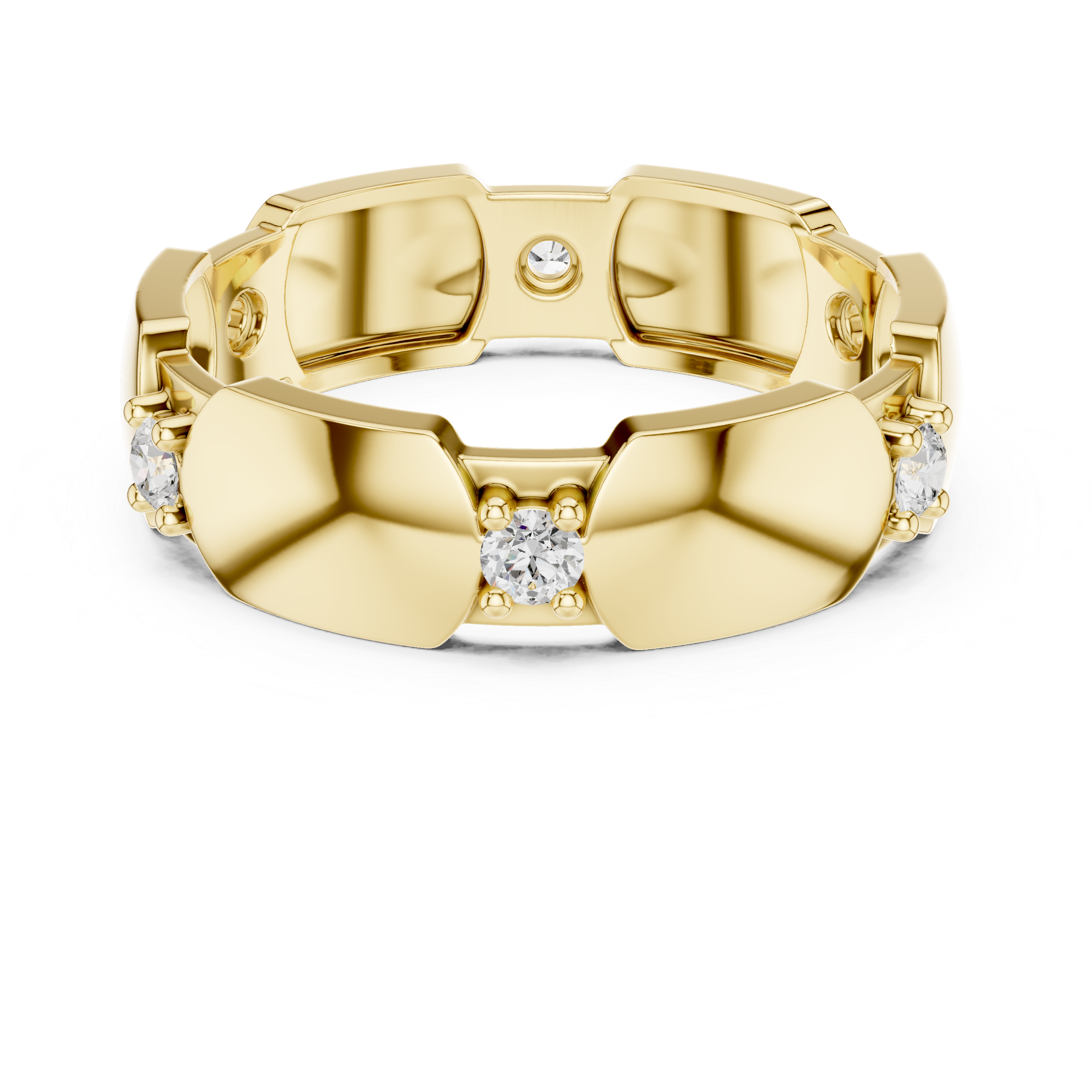 Minimal Bezel Diamond Band Ring