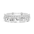 Luxury Heart Motif Diamond Eternity Band in Rose Gold
