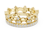 Vintage Floral Diamond Eternity Band in Rose Gold