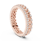 Vintage Diamond Eternity Band in Rose Gold