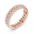 Vintage Diamond Eternity Band in Rose Gold