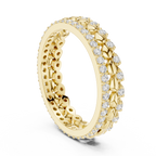 Vintage Diamond Eternity Band in Rose Gold