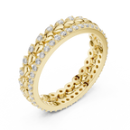 Vintage Diamond Eternity Band in Rose Gold