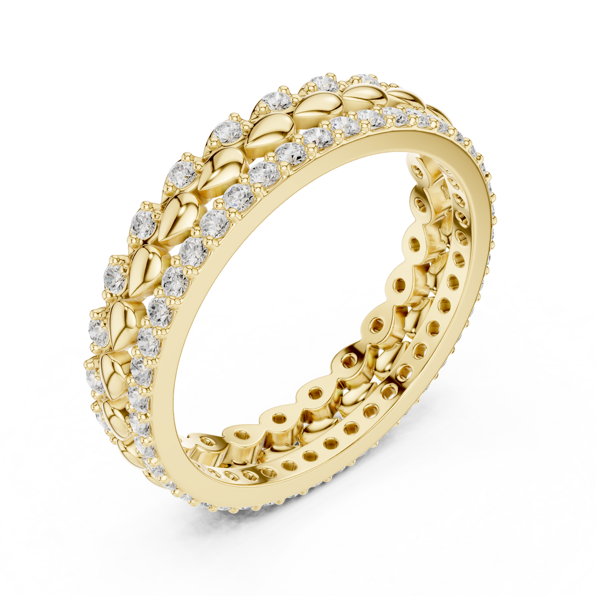 Vintage Diamond Eternity Band – view 11 of 12, lab grown diamond band | Jewelix Atelier