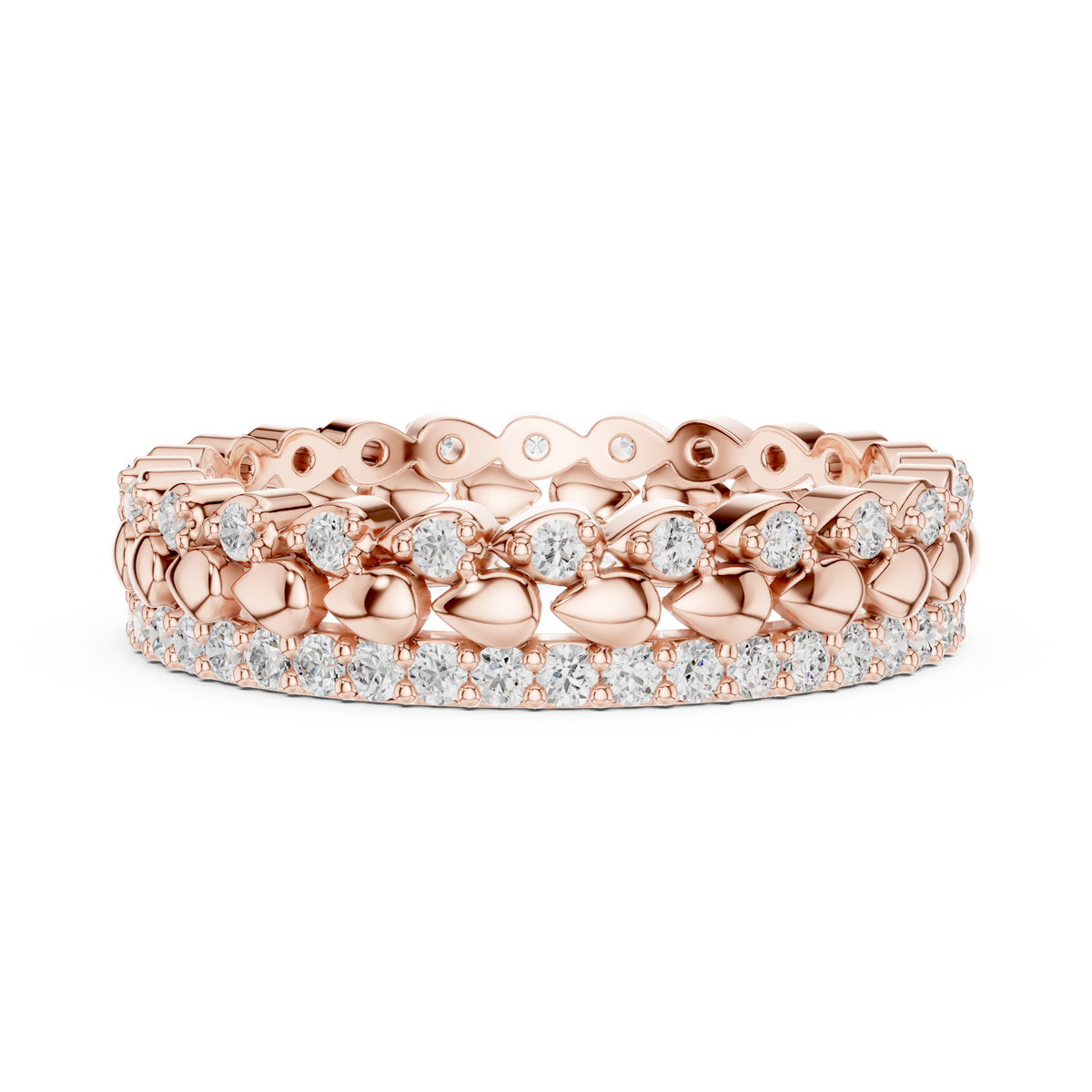 Vintage Diamond Eternity Band – view 5 of 12, lab grown diamond band | Jewelix Atelier